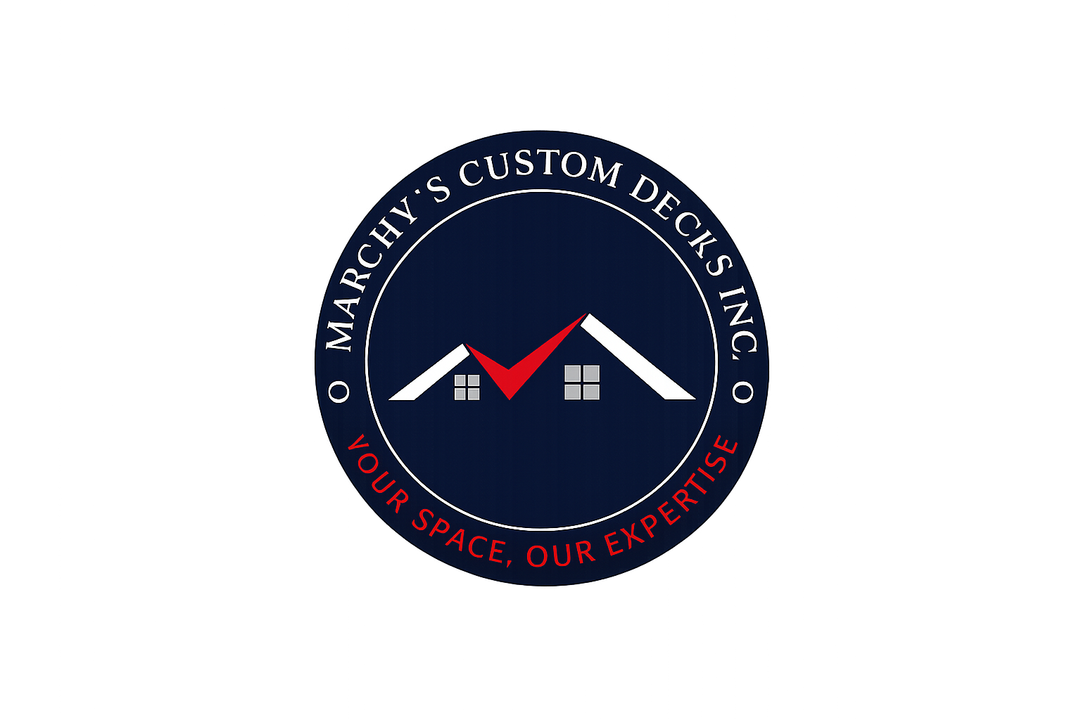 Marchy's Custom Decks INC. Logo